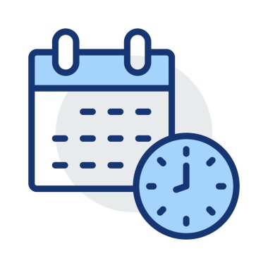 Son Tarih Saat takvim vektör çizim 