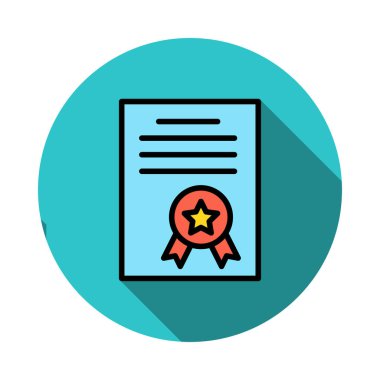 Sertifika derecesi başarı vektör çizim 