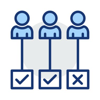 seçim işe kene vektör çizim 