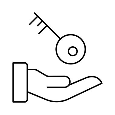 tuş kilidi erişim vektör çizim 