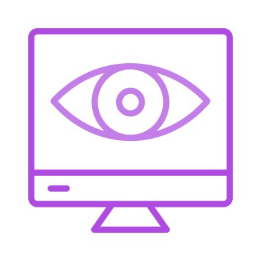 Görünüm Bak ekran vektör çizim 