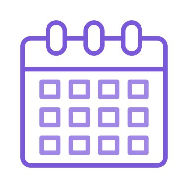 Takvim tarihi ay vektör çizim 