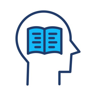 kitap okuma, vektör çizim açın 