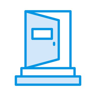 açık kapı girin vektör çizim 