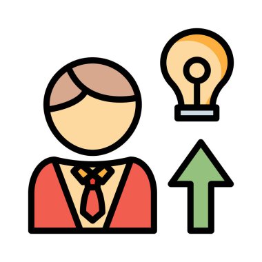 fikir yaratıcı yenilik vektör çizim 