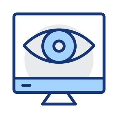 Görünüm Bak ekran vektör çizim 