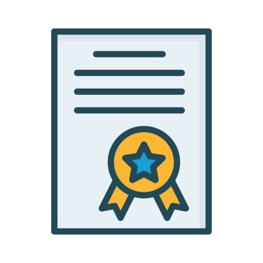 Sertifika derecesi başarı vektör çizim 