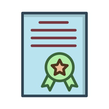 Sertifika derecesi başarı vektör çizim 