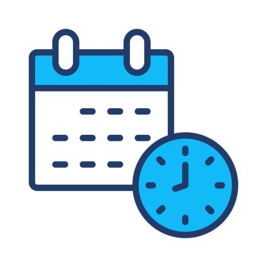 Son Tarih Saat takvim vektör çizim 