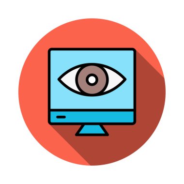 Görünüm Bak ekran vektör çizim 