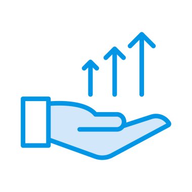 büyüme artış kar vektör çizim 