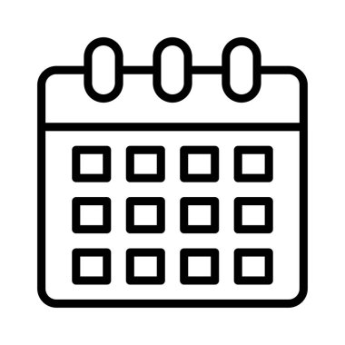 Takvim tarihi ay vektör çizim 