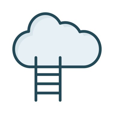 kariyer başarı merdiveni vektör çizim 