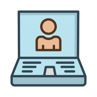 oturum açma hesabı kullanıcı vektör çizim 