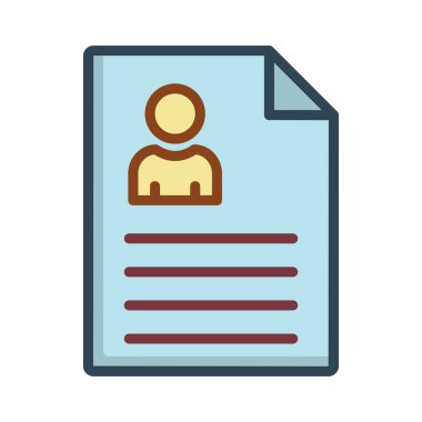 CV belge vektör çizim devam 