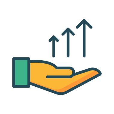 büyüme artış kar vektör çizim 