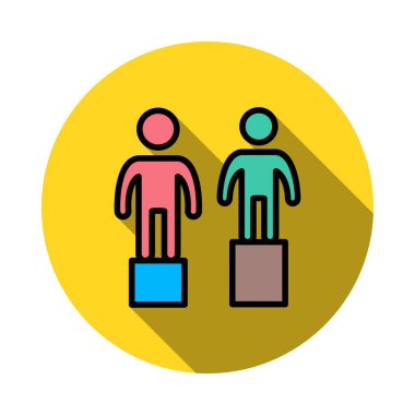 başarı podyum kazanan vektör çizim 