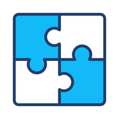 çözüm jigsaw vektör çizim puzzle 