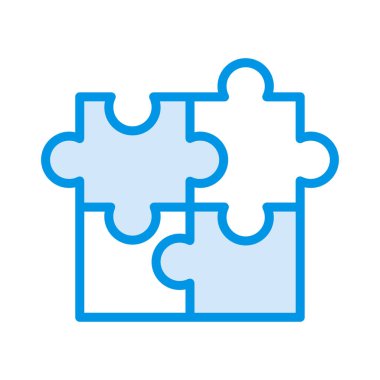 çözüm puzzle Yapboz vektör çizim 