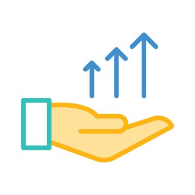 büyüme artış kar vektör çizim 