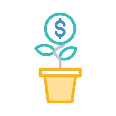 büyüme bitki başarı vektör çizim 