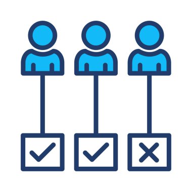 seçim işe kene vektör çizim 