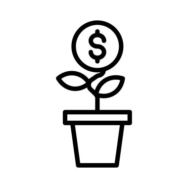 büyüme bitki başarı vektör çizim 