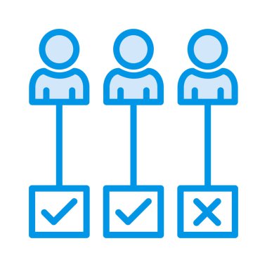 seçim işe kene vektör çizim 