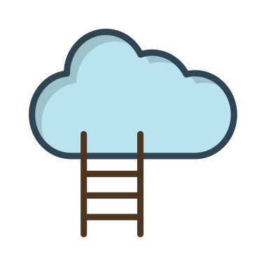 kariyer başarı merdiveni vektör çizim 