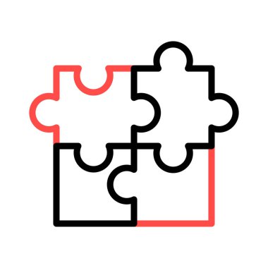 çözüm puzzle Yapboz vektör çizim 