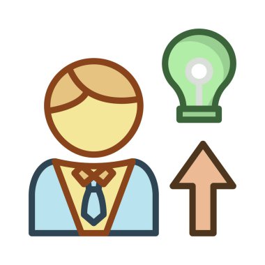 fikir yaratıcı yenilik vektör çizim 