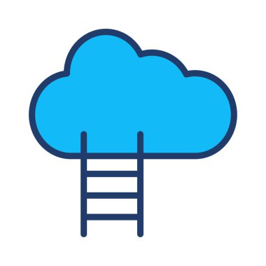 kariyer başarı merdiveni vektör çizim 