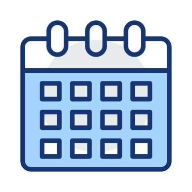 Takvim tarihi ay vektör çizim 