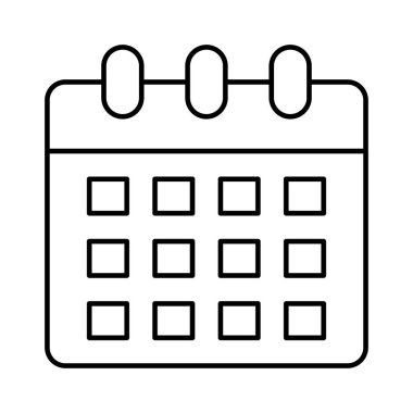 Takvim tarihi ay vektör çizim 