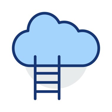 kariyer başarı merdiveni vektör çizim 