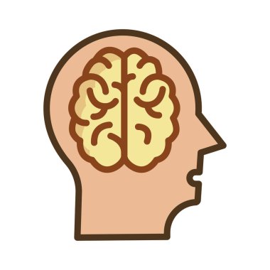 yaratıcı zihin beyin vektör çizim 