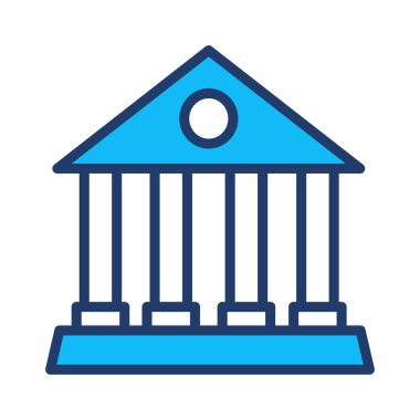 Banka mahkeme vektör çizim oluşturma 