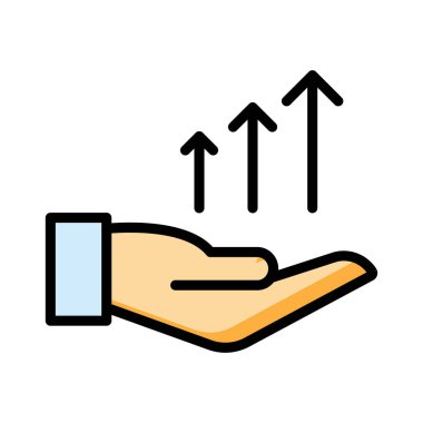 büyüme artış kar vektör çizim 