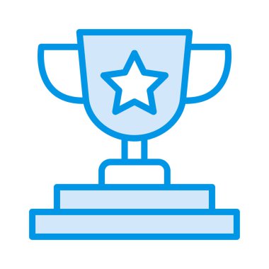 Kupa başarı ödülü vektör çizim 