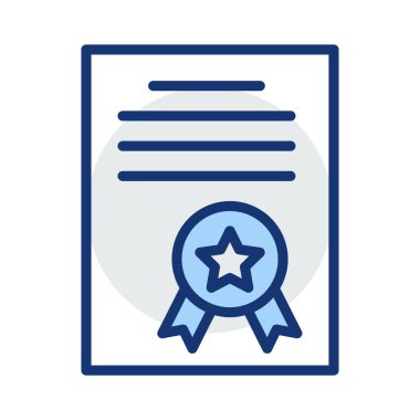 Sertifika derecesi başarı vektör çizim 