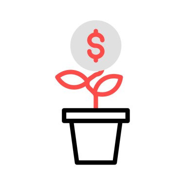 büyüme bitki başarı vektör çizim 