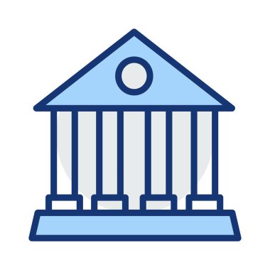 Banka mahkeme vektör çizim oluşturma 