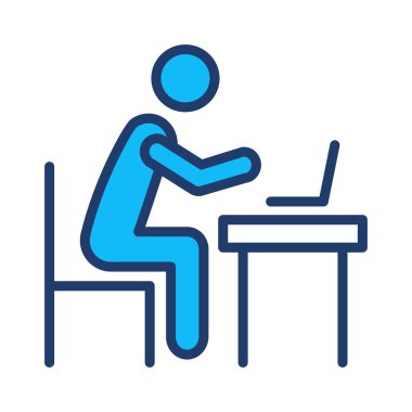 Office iş tablo vektör çizim 