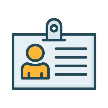 kimlik kartı kart vektör çizim 