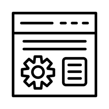 Web sayfası tarayıcı vektör çizim 