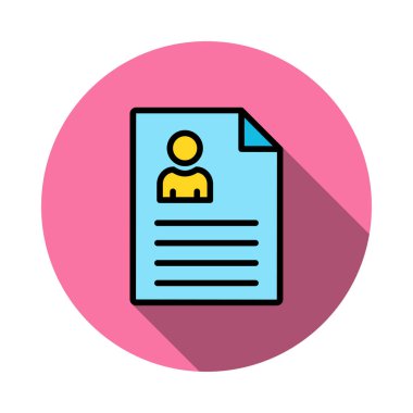 CV belge vektör çizim devam 