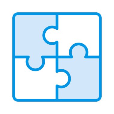 çözüm jigsaw vektör çizim puzzle 