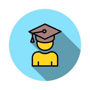 derece lisans şapka vektör çizim 