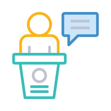 konuşma tartışma Resepsiyon vektör çizim 