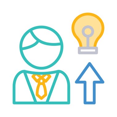 fikir yaratıcı yenilik vektör çizim 